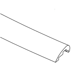 HSK Ersatzteile gebogen Wasserleiste Radius 550 mm, Chrom, E54051-41 E54051-41