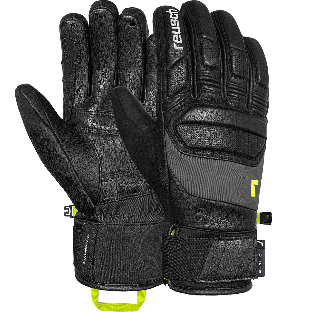 Reusch Herren Handschuh PROFI SL black/safety yellow - 8,5
