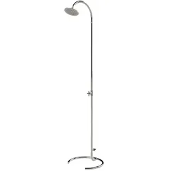 Gartendusche MARLIN Edelstahl V2A Kaltwasser freistehend