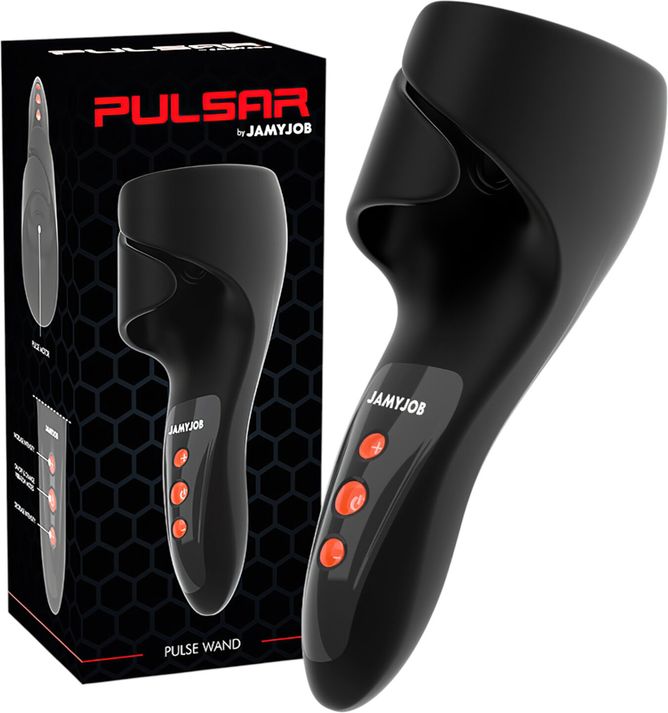 JamyJob - Pulsating Black Tip Vibrator