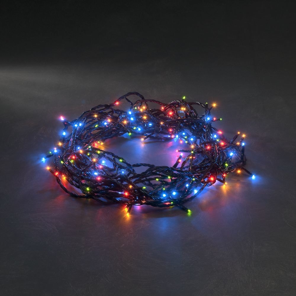 Konstsmide 3632-500 Micro-LED-Lichterkette 180er Multi (Schwarz)