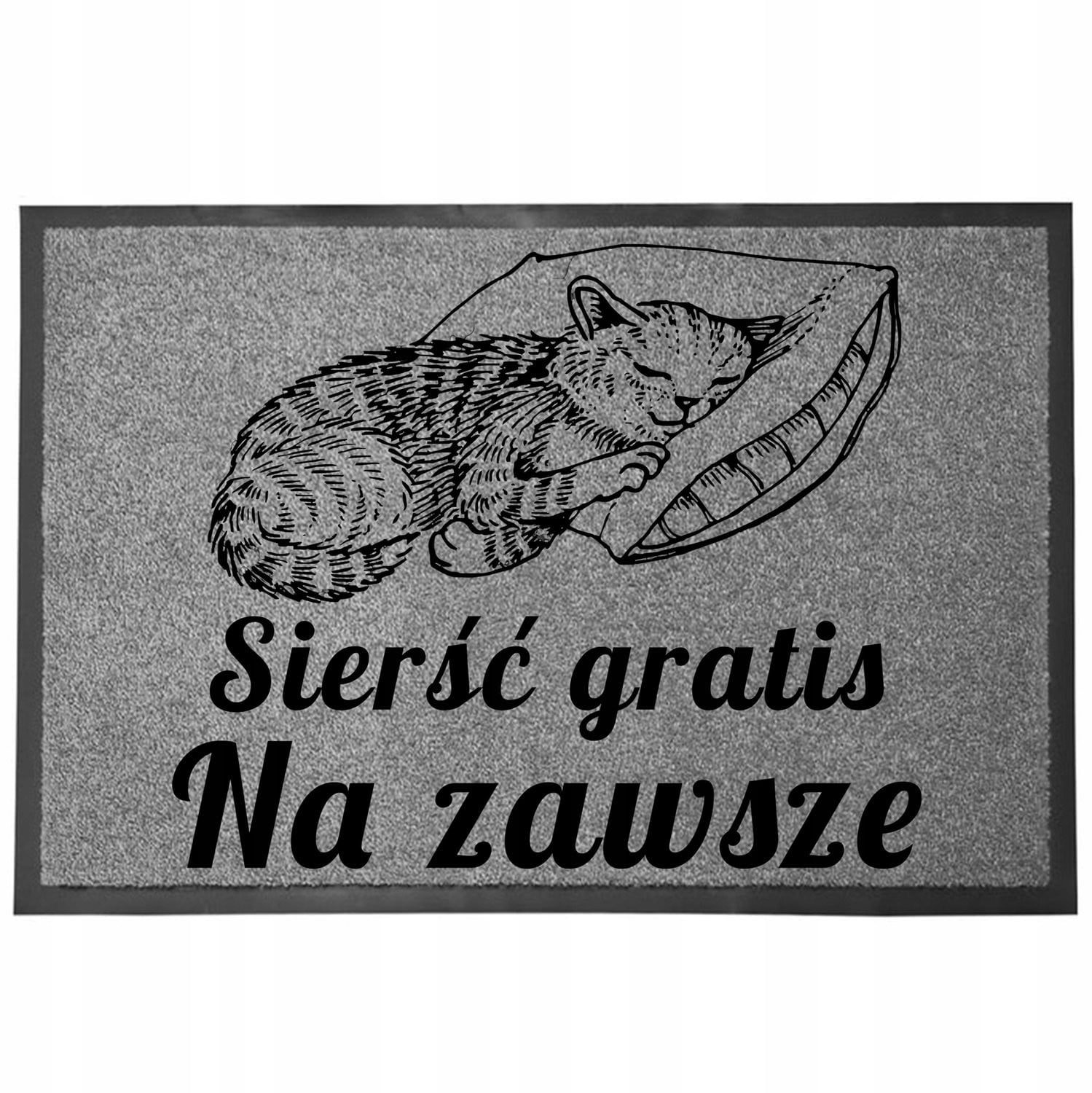 TabPrint Grappige Deurmat Grijs 40 x 60 cm