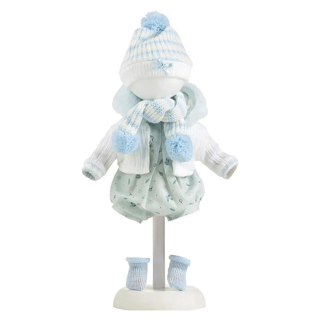 Llorens Kleiderset blau weiss 38cm (V9-38567)