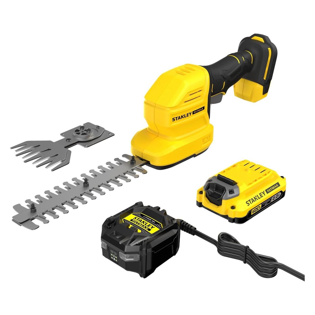 Stanley FATMAX V20 18V 2.0Ah Gras- en struikschaar struikschaar Accu en lader inbegrepen (Akkubetrieb) (5035048839126)
