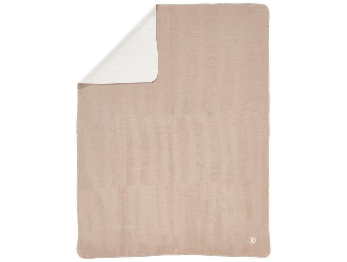 Dieter Knoll Wohndecke, Creme, Taupe, Textil, Abstraktes, 150x200 cm, Double face, atmungsaktiv, Heimtextilien, Wohntextilien, Decken, Kuscheldecke