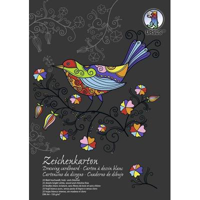 URSUS Sonderedition Zeichenkarton-Block Sonderedition, DIN A4