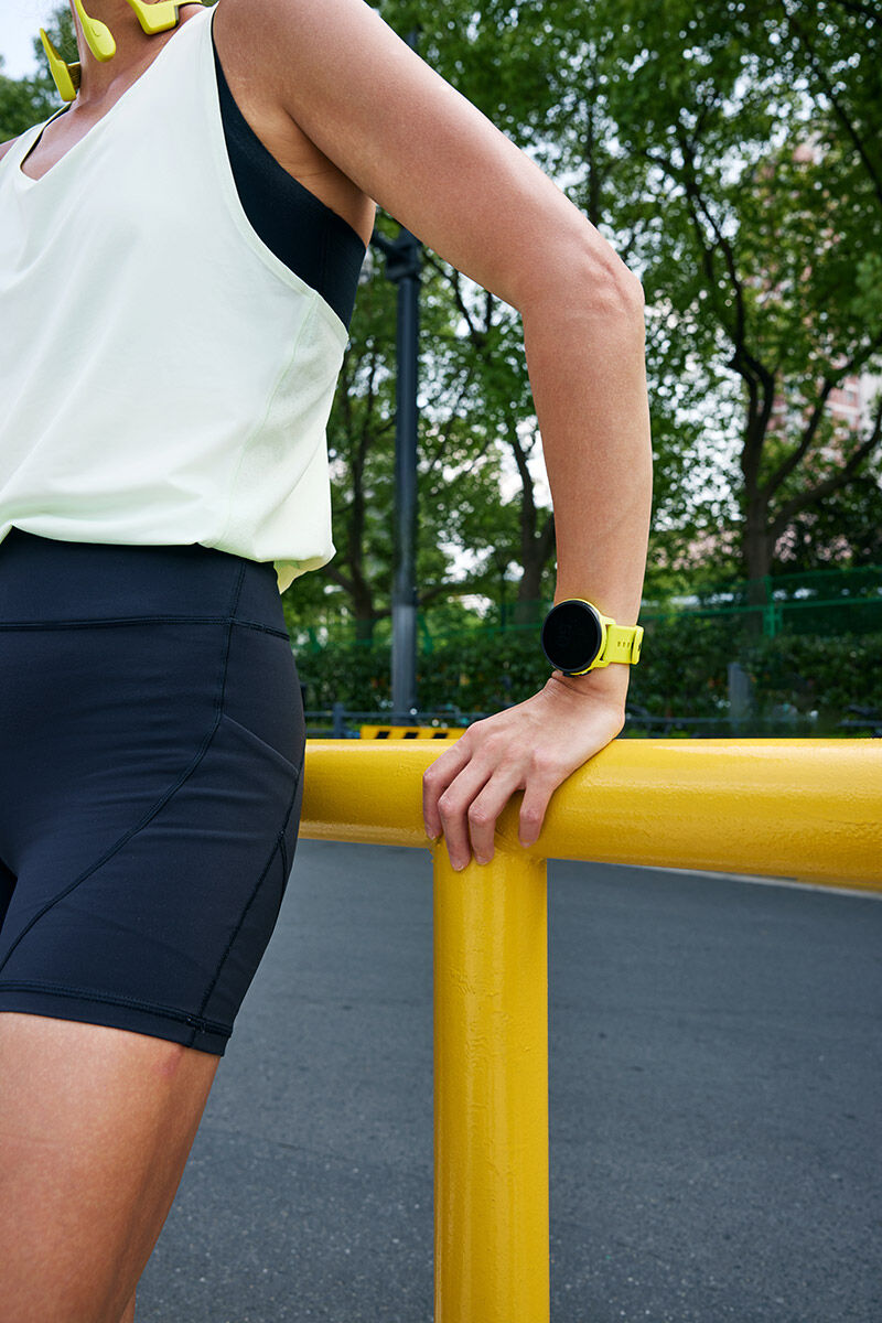 Suunto Run Lime med silikonarmband