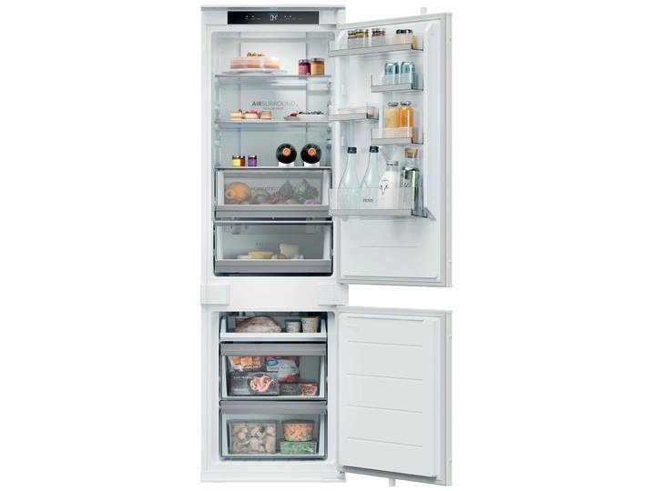 HAIER Einbaukühlgefrierkombination HBQW5518E , Energieeffizienz: E, weiß, Rechtsanschlag, NoFrost, Kühlschränke, Humidity Zone: Obst, Gemüse und Salat 2x länger frisch halten, Einbaukühlgefrierkombination