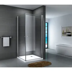 Fa-Bausysteme Glasdusche Aller Streifen 80 x 80 cm ohne Wanne