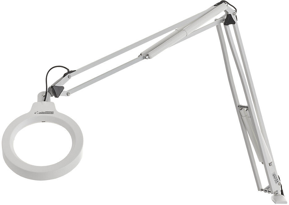kaiserkraft LED-Ringlupenleuchte, 3-Dioptrien-Glaslinse, 6-W-LED-Lampe, Linsen-Ø 120 mm