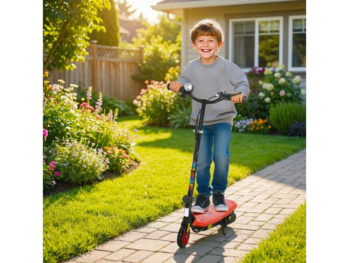 HOMCOM Trottinette Électrique Pliable 120W Rouge