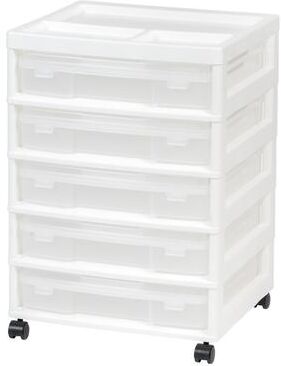 Iris 5-Case Scrapbook Cart White