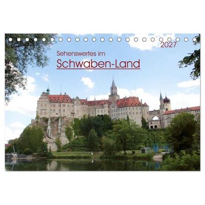Sehenswertes im Schwaben-Land (Tischkalender 2027 DIN A5 quer), CALVENDO Monatskalender