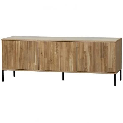 WOOOD New Gravure TV-meubel Eiken - Beige/Bruin - B: 150 cm, D: 44 cm, H: 56 cm