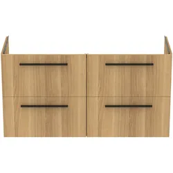 Ideal Standard Möbeldoppelwaschtischunterschrank i.life A 4 Auszüge 1200x440x630mm Eiche Natur