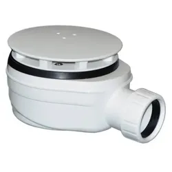 Polysan Siphon für Duschwanne DN40 Weiß Kunststoff 1716W