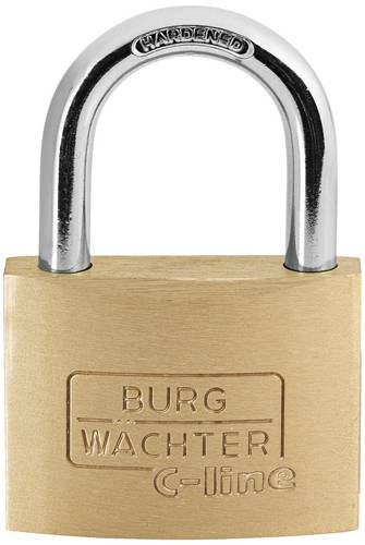 Burg Wächter 3061 Vorhängeschloss 45.00mm verschieden schließend Messing Schlüsselschloss