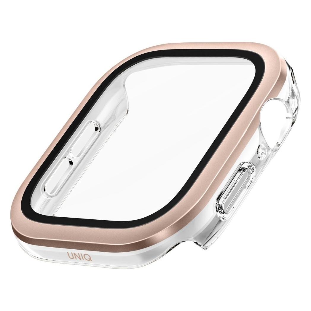 Uniq Voute Tempered Glass Case for Apple Watch 10 46mm - Rose Gold (Uni001476-0)