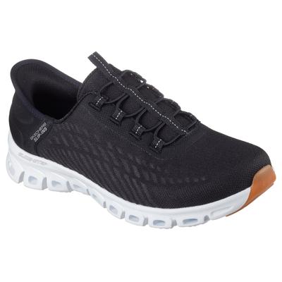 Slip-On Sneaker SKECHERS "GLIDE-STEP-TRANQUILITY", Damen, Gr. 39, Textil, schwarz, Schuhe, Slipper, Freizeitschuh mit Slip-Ins Technologie