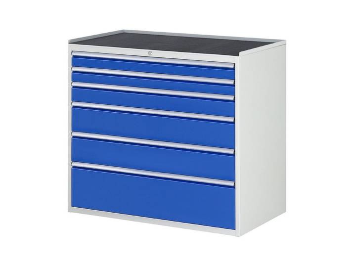 RAU Hängeregisterschrank Rau Schubladenschrank m. Anti-Rutsch-Matte 6 Schubl-XXL 2x90 1x120 2x1