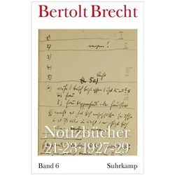 Notizbücher 21-23, Belletristik von Bertolt Brecht