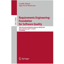 Requirements Engineering: Foundation for Software Quality, Fachbücher von Inge van de Weerd, Camille Salinesi