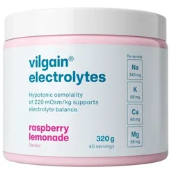 VILGAIN Getränkepulver Elektrolyte Himbeerlimonade | 320g Dose