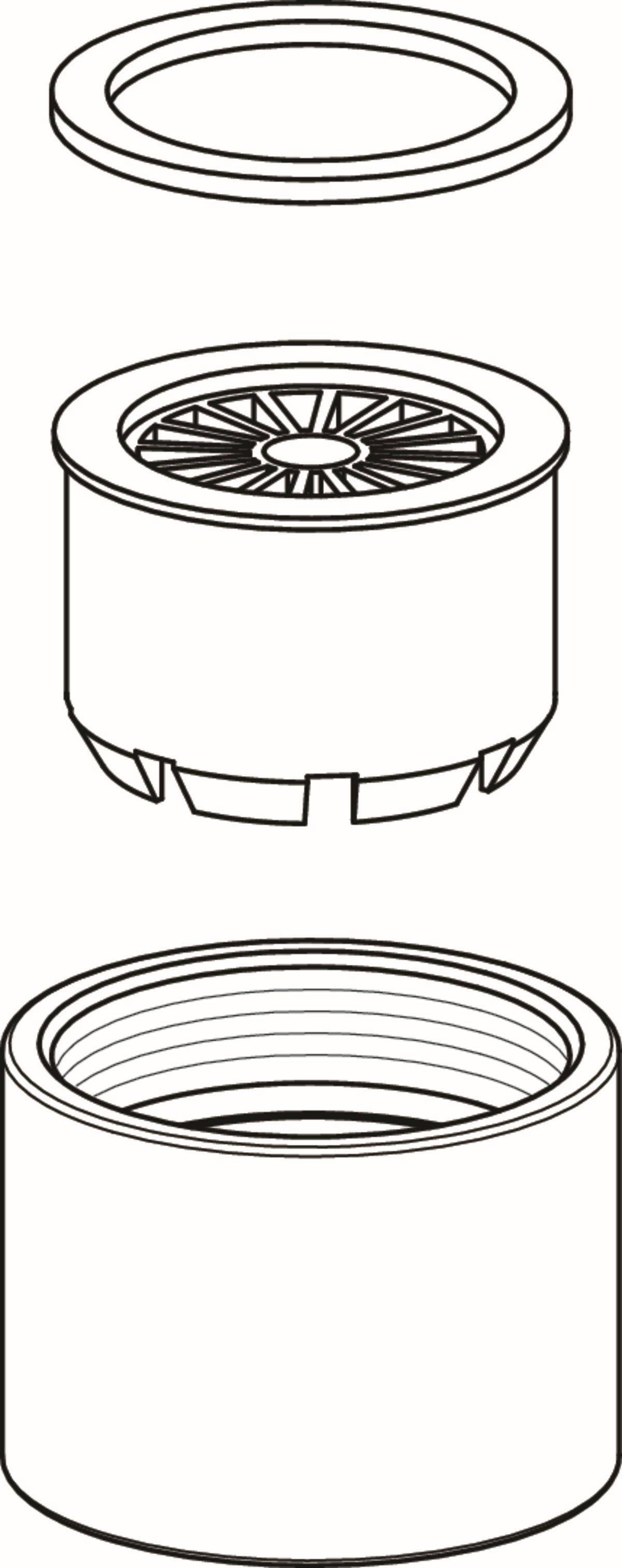 Ideal Standard M22X1, complet, B960911AA pour sortie de tube, chrome
