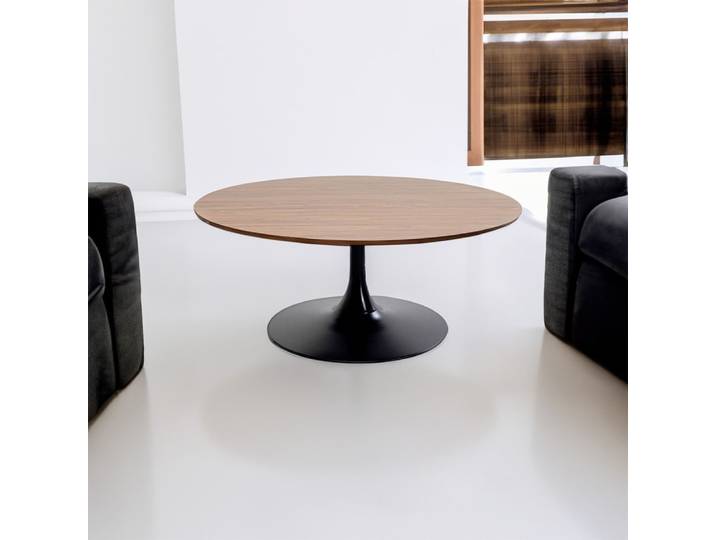 Table basse schickeria 110cm noyer et noire kare design