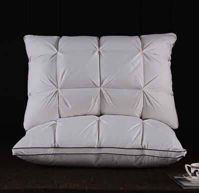 Inspire Essentials CloudRest Luxury Hotel Pillow Deep Sleep Neck Support Pillow With 990g Filling For All Season Comfort 1 Pc Gray