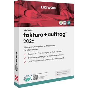 Lexware Finanzsoftware Faktura+Auftrag 2026, Windows, Jahreslizenz, Vollversion, deutsch