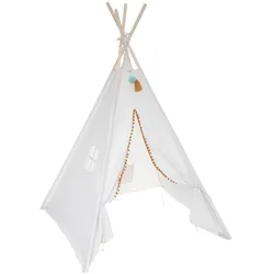Atmosphera ecru Tipi, Leinen beige