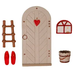 Det Gamle Apotek Wichteltür-Set mit Leiter und Zubehör, 25 x 15 cm