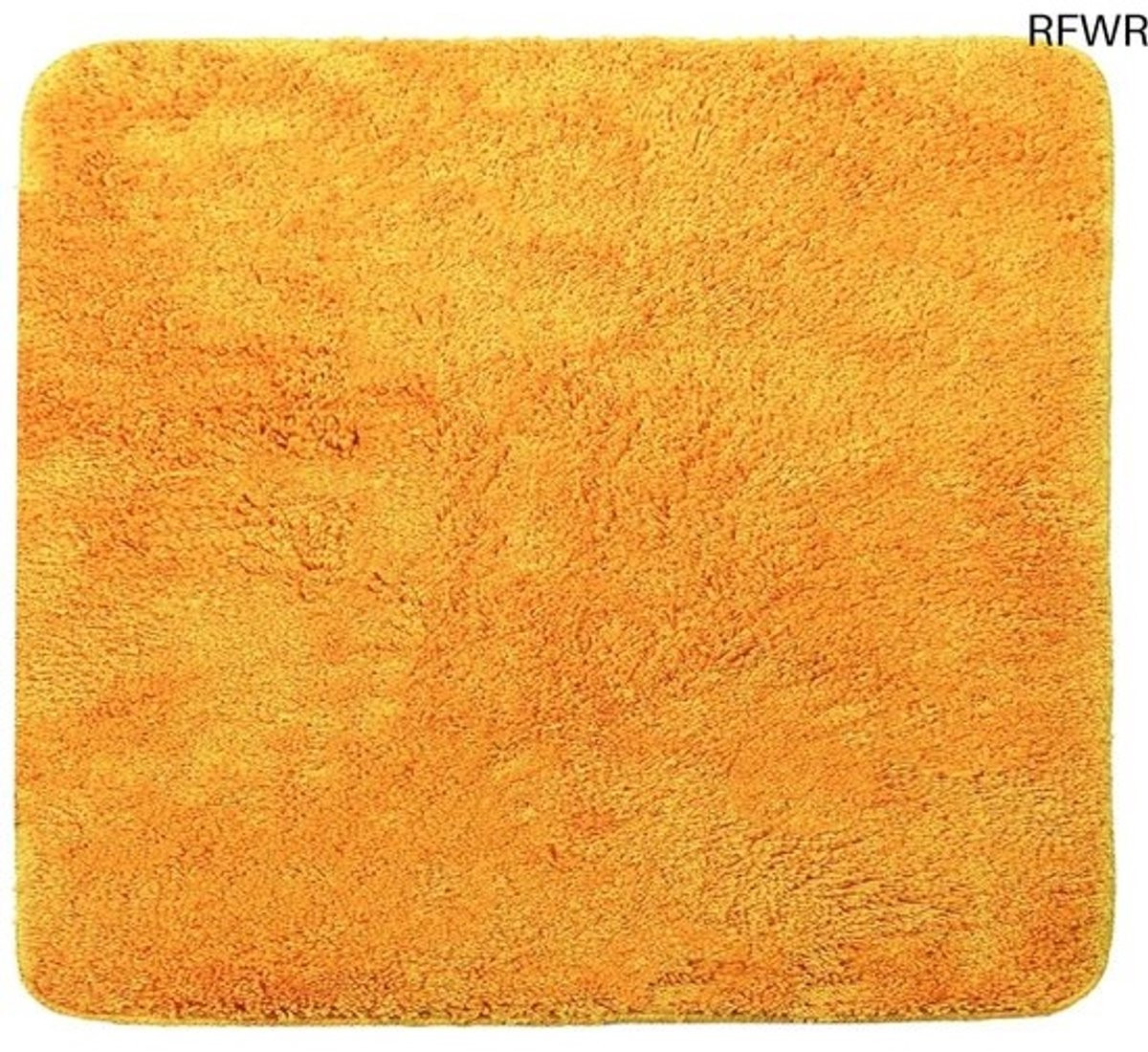 RFWR Zachte antislip badmat - Vierkant - Oranje - 50 x 50 cm