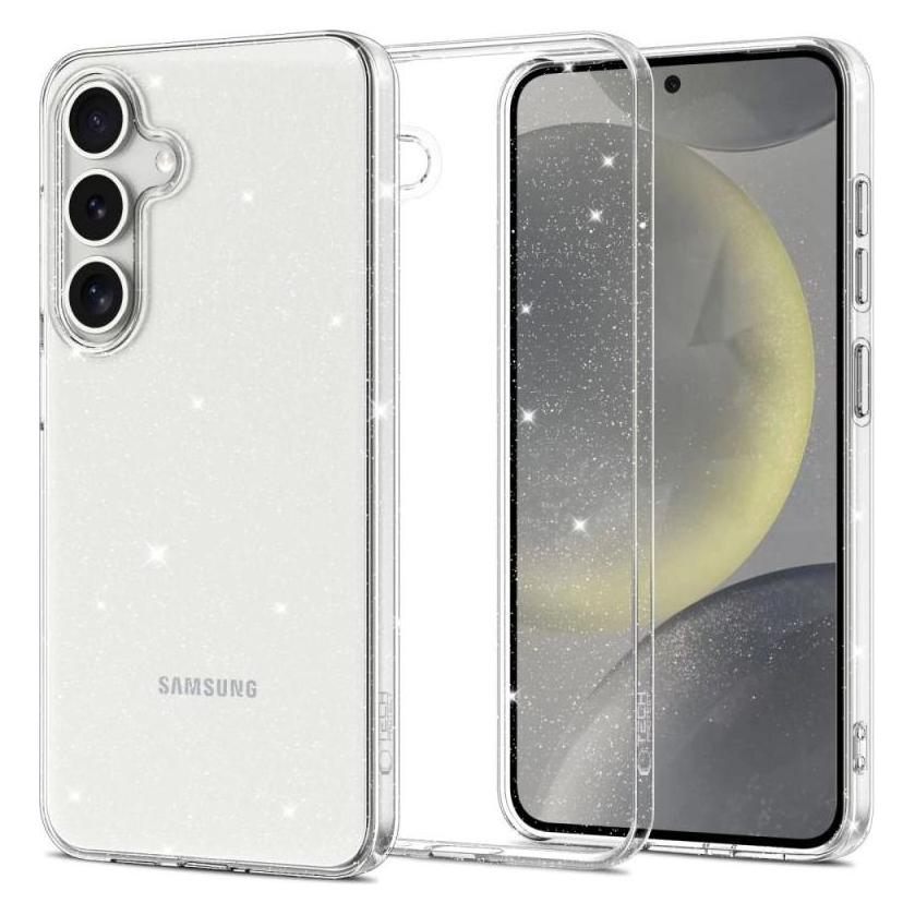 Tech-Protect Samsung Galaxy S25 Flexair Glitter Case - Transparent (Samsung Galaxy S25) (186035)