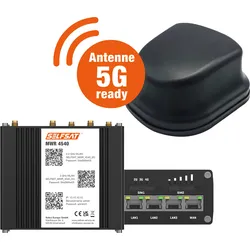 Selfsat 4G Cat 6 WLAN Router MWR 4540 inkl. 5G Antenne bis 300 Mbps schwarz