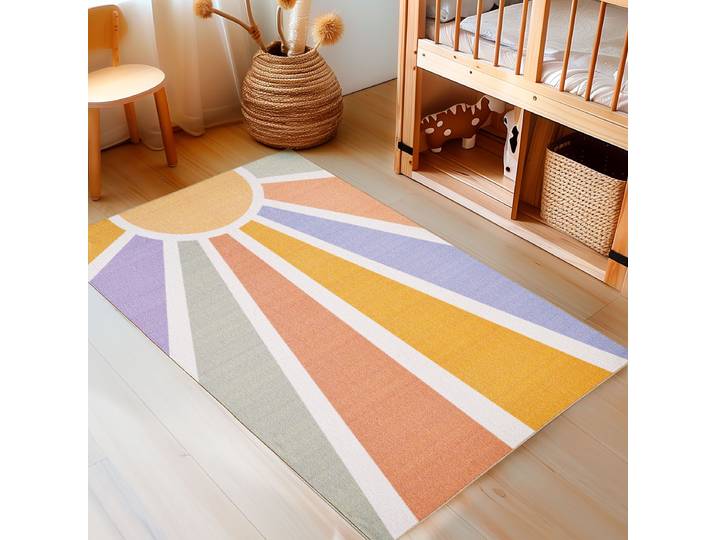 Kinderteppich Play Sonnenstrahl 160 x 230cm Multicolor