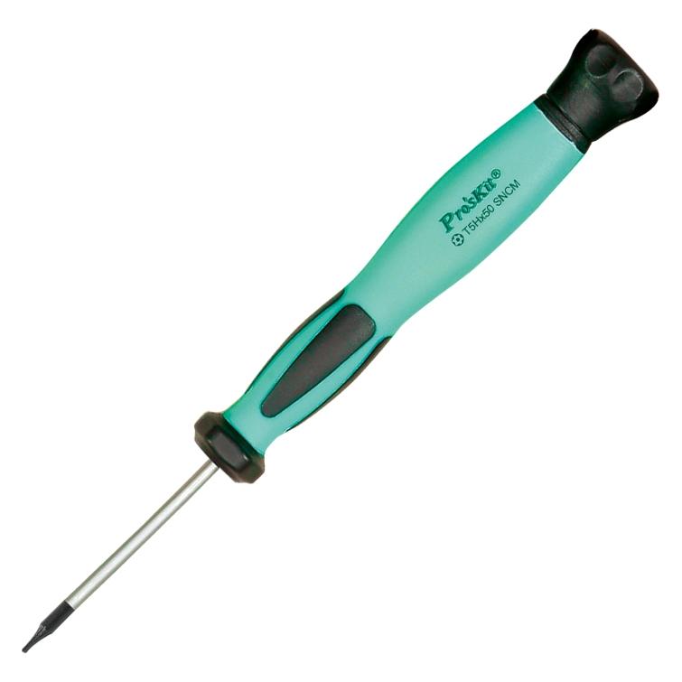 Pro'sKit SD-083-T5H ESD-geschützter Schraubendreher - Torx T5H - 50 mm - gummierter Griff (59188111)