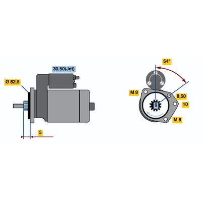 BOSCH Starter 0 986 016 790 für VW