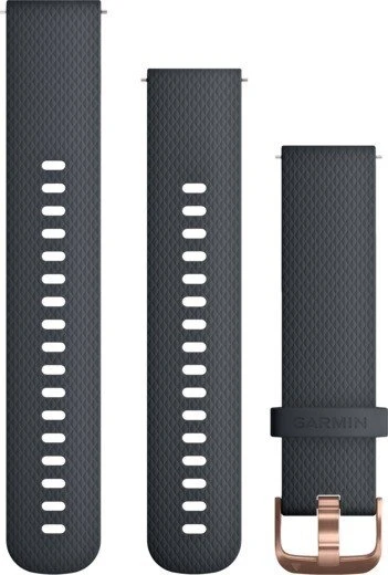 Garmin Quick Release Band (20 mm), dunkelblau, Schnalle roségold