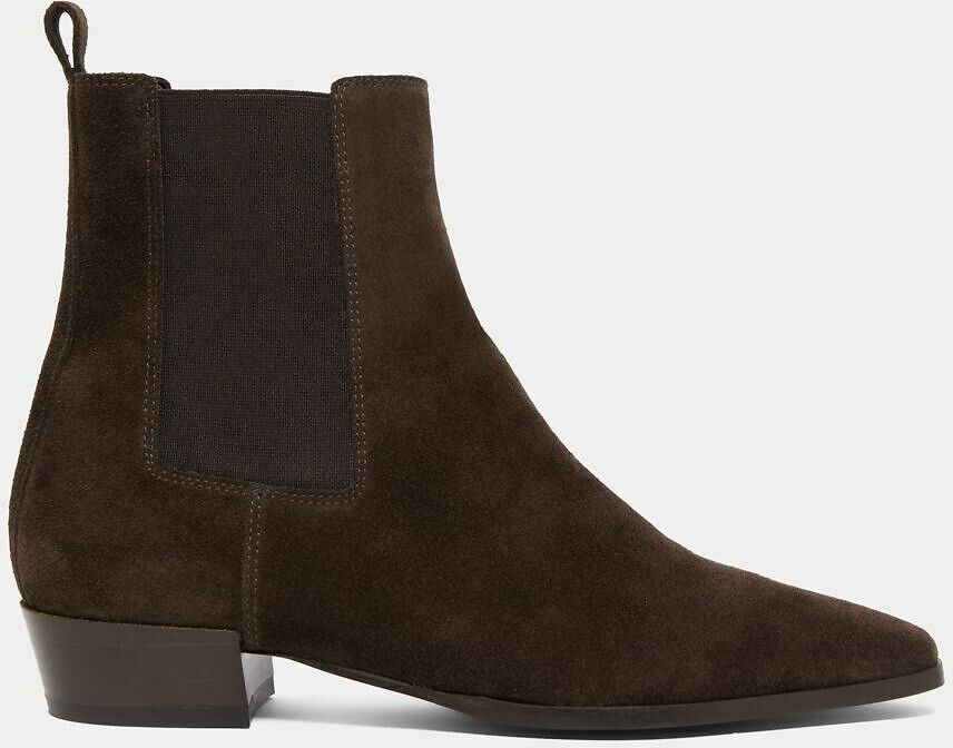 JONAK Bottines en croute de cuir, Papaye