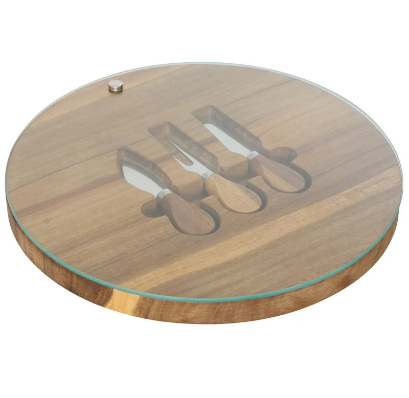 Secret de Gourmet Mina Kaasplank van Acaciahout, 30 cm, Natuurlijk
