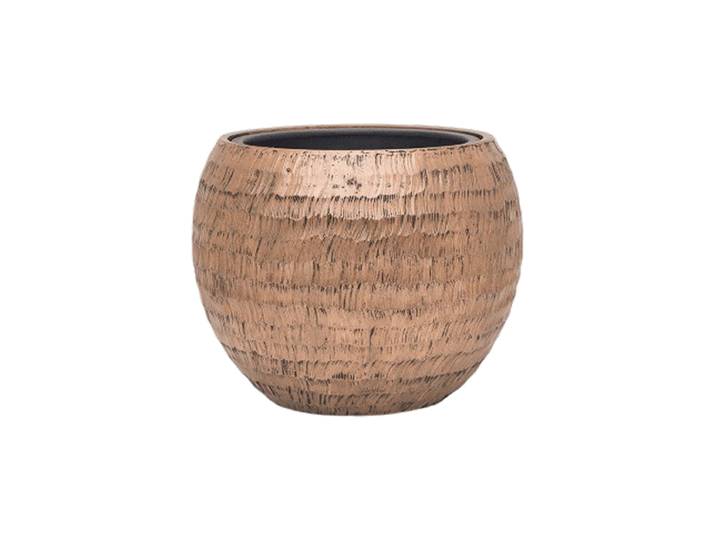 Grosser Blumentopf „Opus Globe Hammered“, verschiedene Grössen Gold Baq Design