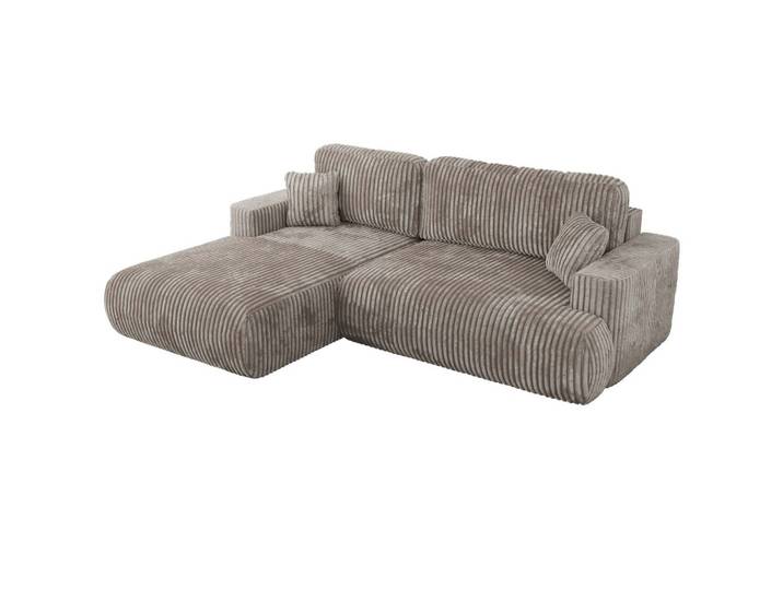 ECKSOFA OVO L Hellbraun Cord - Links Seite