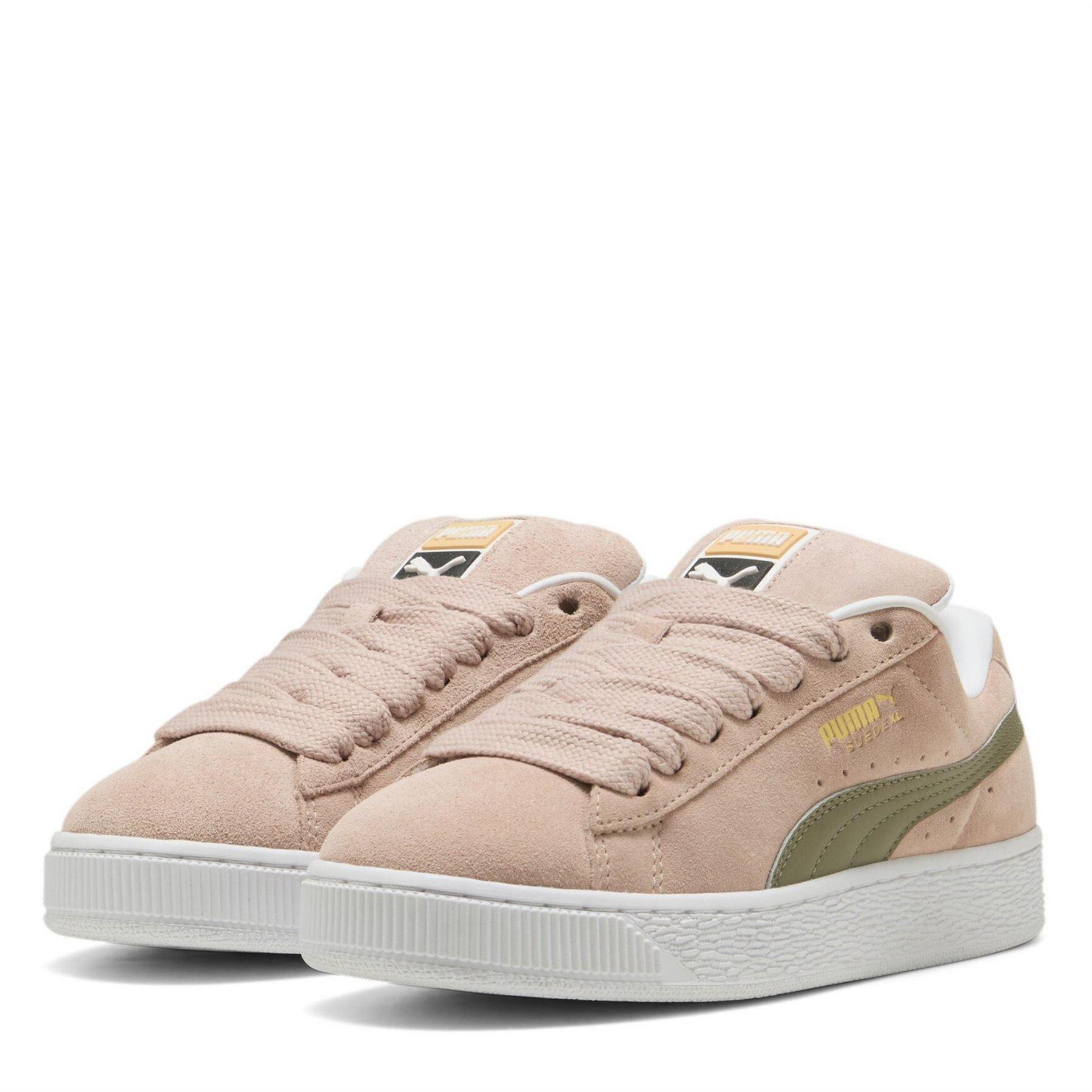 Puma - "XL Leo" Leo-Muster Sneaker für Damen, Wildleder (Pink/Weiß)