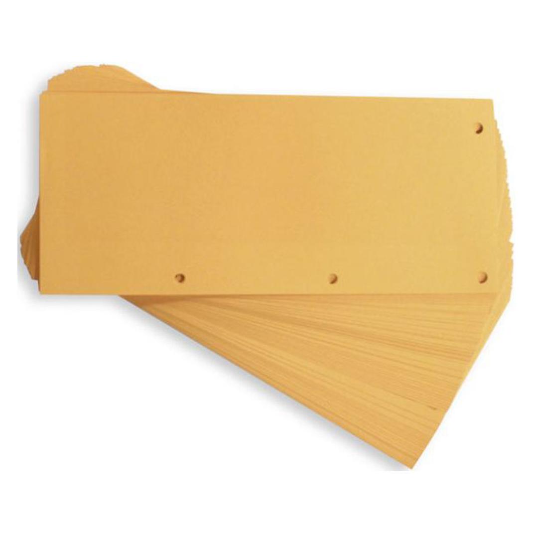 Oxford Trennstreifen Duo, aus Karton, 240 x 105 mm, orange Lochung auf Längs- und Querseite (400014013)