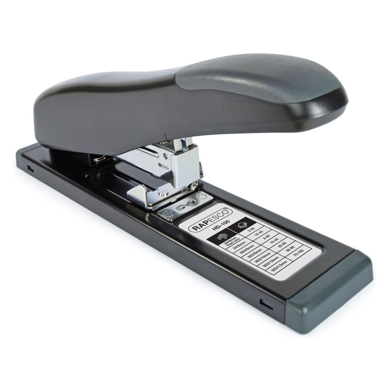 Rapesco Heftgerät RA-1276 100 Seiten, Schwarz (100 Blätter) (RA-1276)