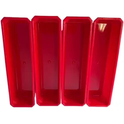 Qbrick, Werkzeugwand, System Container Set Nr. 4 Werkstattwand 39 x 35 cm mit 4 Behältern für PRO Organizer 100