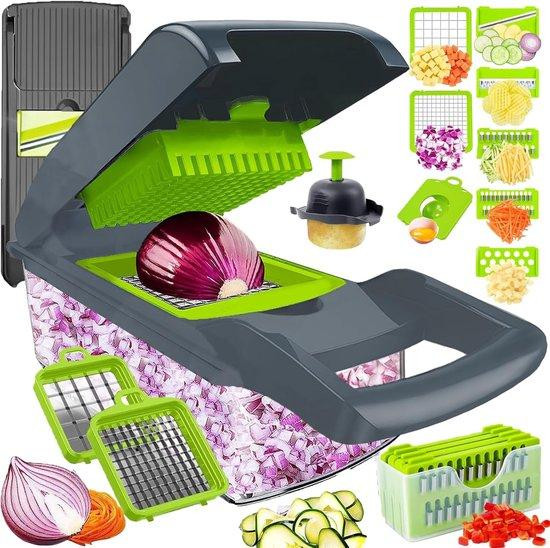 Famanu groentesnijder met mandoline- en juliennefunctie - roestvrij staal