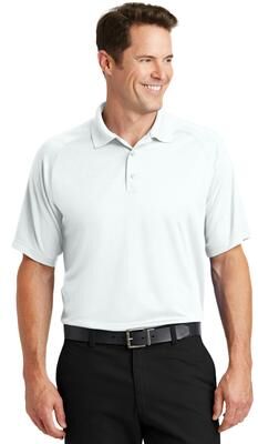 Sport-Tek T475 Dry Zone Raglan Polo Shirt in White size 3XL   Polyester